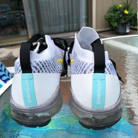 Nike Air VaporMax Flyknit 3 'White Dynamic Yellow' AJ6900-103 size 9.5 - Picture 11 of 16